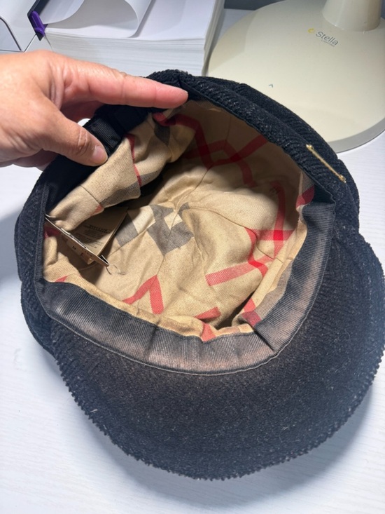 Burberry Black Textured Cap main image 5
